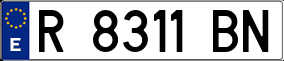 Trailer License Plate